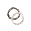WICKER WREATH 25 CM WHITE / GRAY