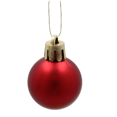 SET OF 32 CHRISTMAS TREE ORNAMENTS - CANDY CANE 25 CM / BALLS MIX OF COLORS 3 CM