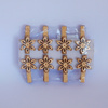 SET OF 8 CHRISTMAS DECORATIONS WITH CLIPS MIX DESIGNS 3 x 3 CM