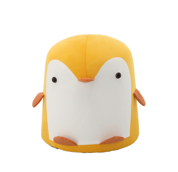POUFF PENGUIN YELLOW 28 x 34 CM