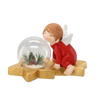 FIGURKA BOŻONAR. - ANIOŁEK Z KULĄ LED 36,5 x 21,5 x 23,5 CM opak=1 szt *5135
