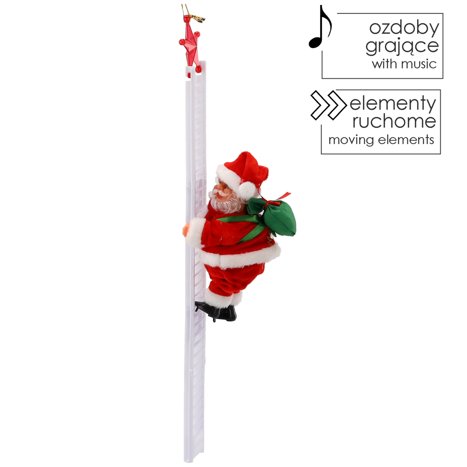 MIKOŁAJ WCHODZĄCY PO DRABINIE 20,5 CM *6996 pol_pl_MIKOLAJ-WCHODZACY-PO-DRABINIE-20-5-CM-6996-6829_1