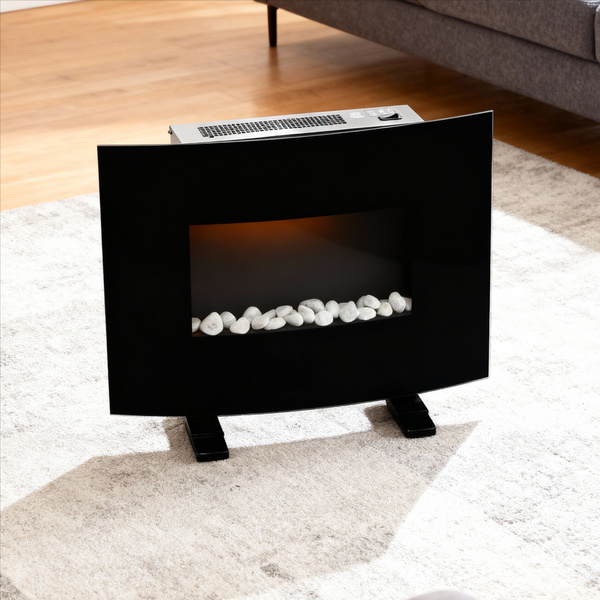 Nástenný/stojanový krb s efektem plameňa - 61 x 13,5 x 48 cm - 1000/2000W