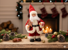 SANTA CLAUS WITH GINGERBREAD - DANCING + SINGING 30 CM