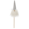 CHRISTMAS GNOME ON A STICK 7 x 3 x 24 CM MIX COLORS