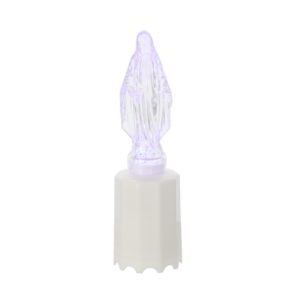 WKŁAD DIODOWY MARYJA Z BATERIAMI 17,5CM BIAŁY/NIEBIESKI OPAK=12SZT*6272*6425*6432*6418