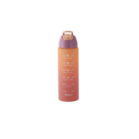 WATER BOTTLE 700 ML PINK - ORANGE