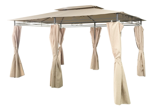 ALTANĂ PAVILION DE GRĂDINĂ BEJ 3 X 4M 3 x 4 x H2.6m *5705