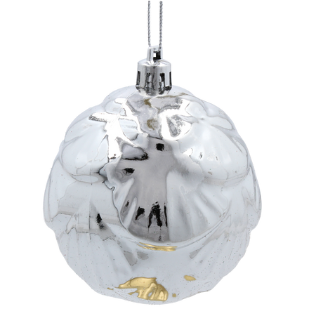 SET OF 24 CHRISTMAS BAUBLES RED, SILVER, GOLD