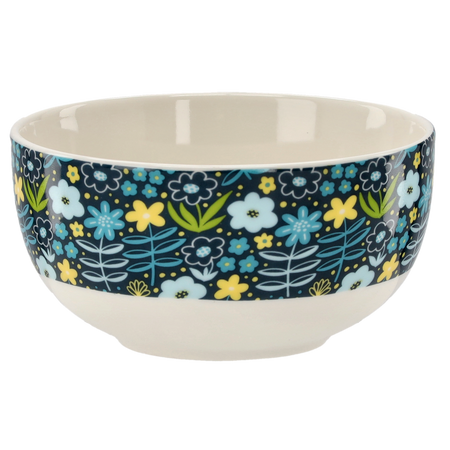 PORCELAIN BOWL 550 ML "FLOWERS" PACK=6PCS