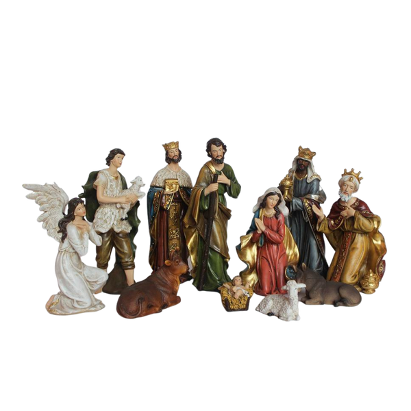 SET OF CHRISTMAS FIGURINES 11 PCS. 21 CM