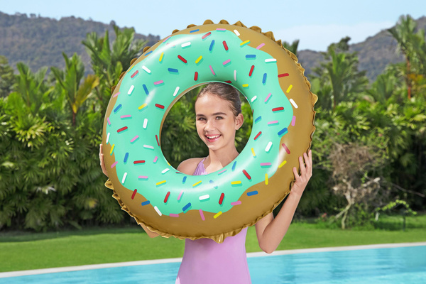 CERC DE PLAJĂ INFLATABIL DONUT ÎNDULCIT FI 91CM *7403