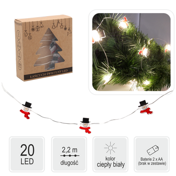 LED SVIETIACI ŤAŽKÝ SŇAŽIK 20 L NA BATÉRIE balenie=20ks *0207