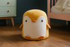 POUFF PENGUIN YELLOW 28 x 34 CM