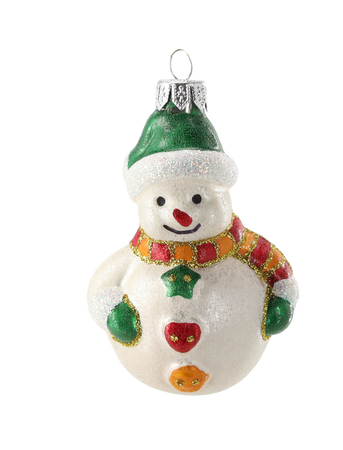 BOMBKA SZKLANA BAŁWANEK 10 CM *6136