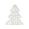 Vianočná ozdoba - LED stromček 30 cm irizujúci *6352