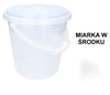 WIADRO TRANSPARENTNE Z POKRYWĄ 10L *8076