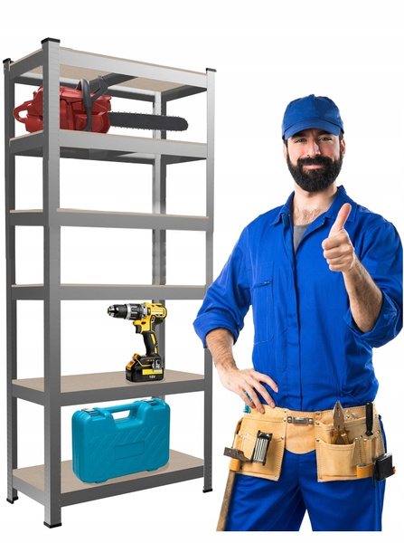 REGAŁ 6-POZIOMOWY 220 X 90 X 40 CM UDŹWIG PÓŁKI: 175 KG *0636