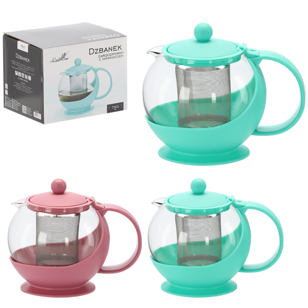 ŽÁROVZDORNÝ KANVICE S INFUZÉREM 750ML *7723