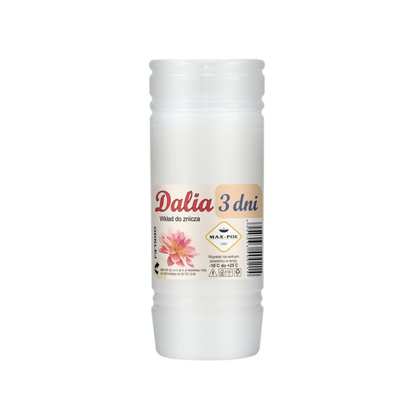 SADA 10 KS WKLADŮ PARAFÍNOVÝCH DALIA 15CM/72H *3033*0214