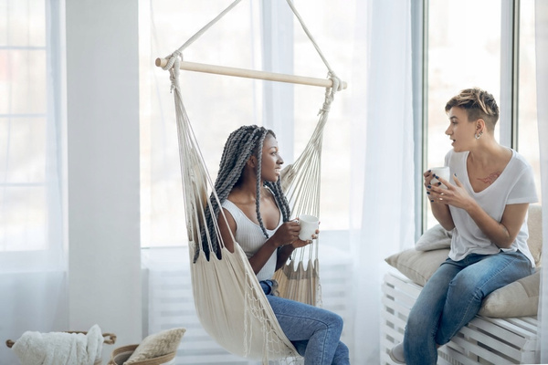 HAMMOCK - SWING - BRAZILIAN HANGING CHAIR BOHO 130X100 CM