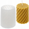 Silicone mold for candles spiral