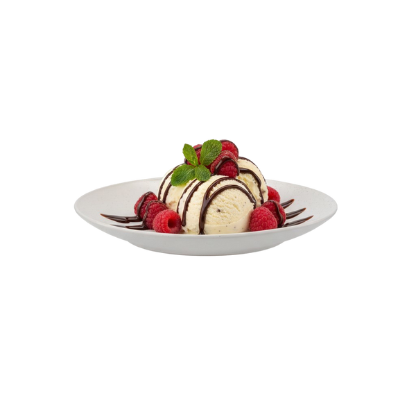 DESSERT PLATE "MODERN" 20.5 CM WHITE PACK=8PCS