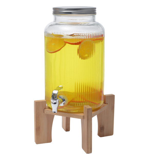 BORCAN CU ROBINET DE 5,5L CU BAZA DIN Lemn *7972