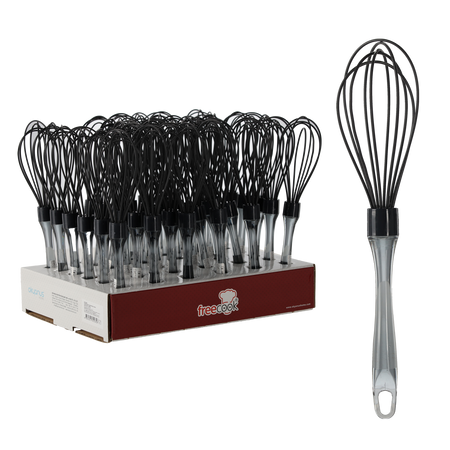 SILICONE WHISK 26CM PACK=36PCS