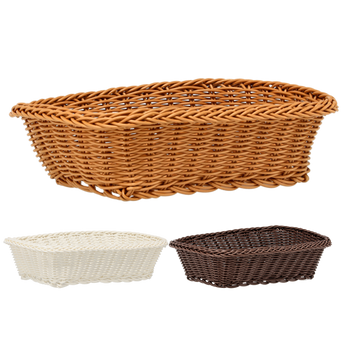RECTANGULAR BASKET 27 X 20 X 8 CM ASSORTED COLORS