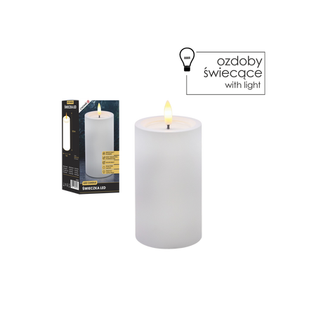 CANDLE LED ALBĂ 7 X 12,5 CM *9407