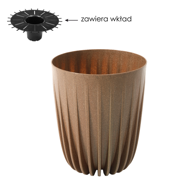 DONICZKA MIRA ECO WOOD 190MM-NATURALNE DREWNO*9384