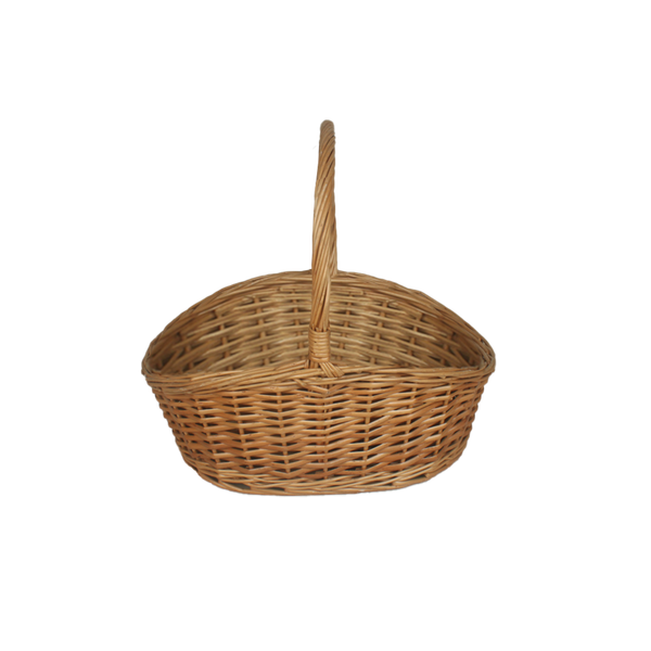 COS WICKER 33 x 26 x 14/30 CM CU MANER - NATURAL *8482