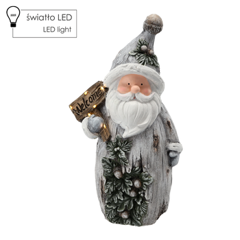 FIGURINE OF THE NATIVITY - SANTA "WELCOME" 24 X 13 X 44,3 CM LED