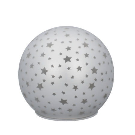 GLASS BAUBLE - WHITE CHRISTMAS TREE 12 x 11 CM