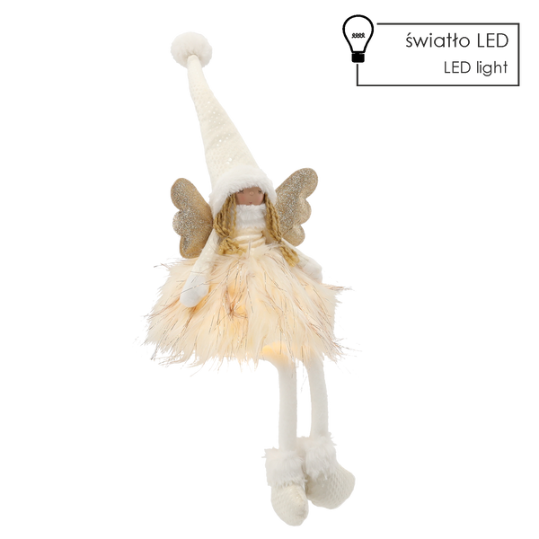 ANJELIK S VISÍCIMI NÔŽKAMI 22 X 16 X 60 CM LED *1636