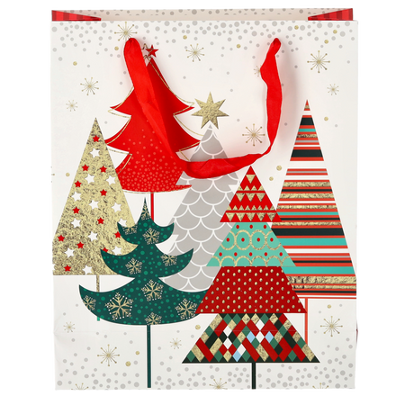 CHRISTMAS GIFT BAG PINK 26 x 32 x 10 CM
