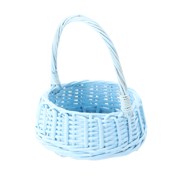 COS RATTAN 26 x 26 x 14/35 CM CU MÂNER - ALBASTRU *8369