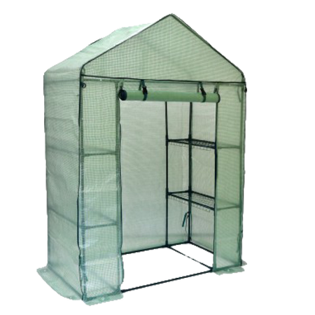 Garden Greenhouse with Shelves Green 140 x 73 x 200 CM