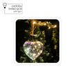 DECORAȚIE DIN sticlă 17 x 5.5 x 17 CM LED - INIMĂ PE SÂRMĂ DE JUTĂ ambalaj=4buc *2751