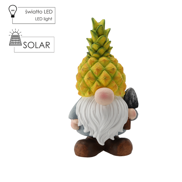 ZÁHRADNÁ FIGÚRKA - ANANÁSOVÝ ŠKRIATOK LED 21 x 18 x 40 CM *0333