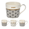 Porcelánový hrnek 400 ml větvičky se zlatým vzorem balení=12ks *7932