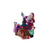 CHRISTMAS MUSIC BOX LED SANTA WITH TREE AND PRESENTS