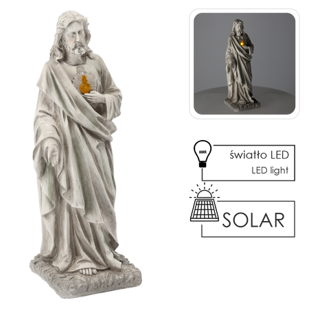 FIGURA JEZUS LED 19 X 18,5 X 52 CM *8745