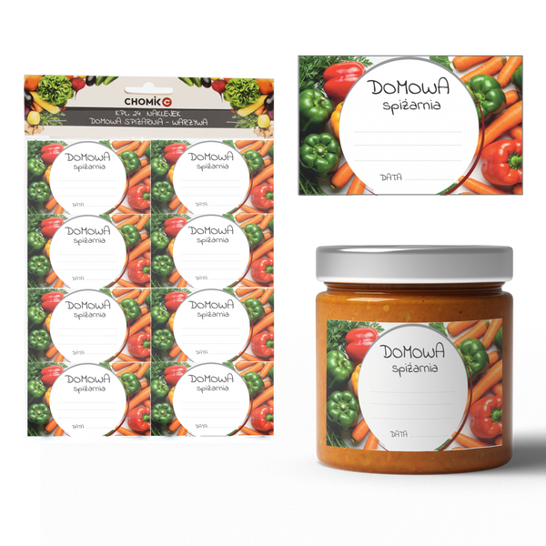 SET OF 24 VEGETABLE PANTRY LABELS