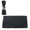 BATH MAT WITH ANTI-SLIP BACKING 40 X 60 CM GREY