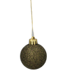 SET OF 31 BAUBLES 3-4.5 CM OLIVE/COPPER/GRAPHITE MIX DESIGNS