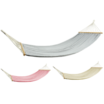 HAMMOCK 200X100CM WITH WOODEN CROSSBARS - LOAD CAPACITY 150KG