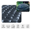 KURTYNA SIATKA LED 256L ZIMNY BIAŁY 2 x 2 M WEWN/ZEWN *1698