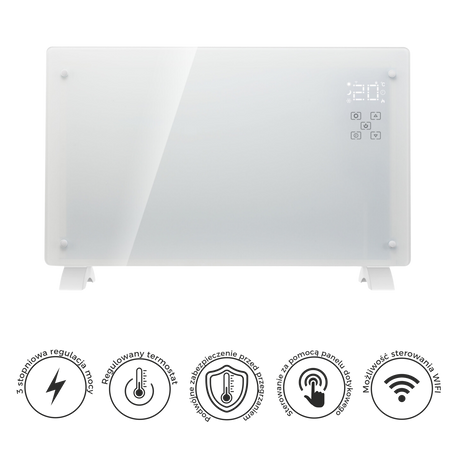 PANOU DE ÎNCĂLZIRE - RADIATOR CONVECTOR 2500W ALB *7889